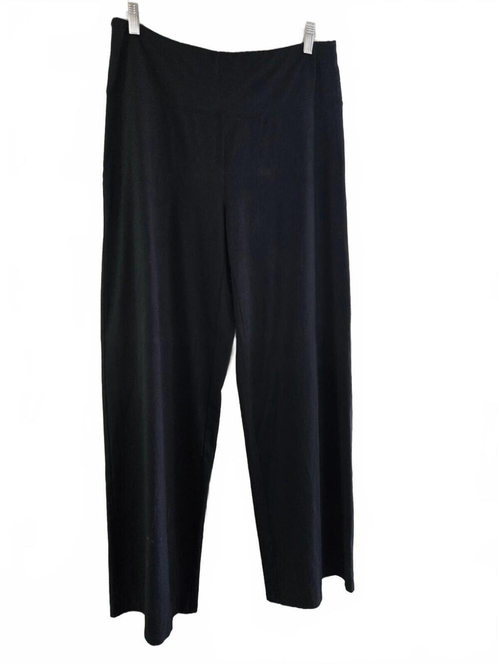 J. Jill Wearever Collection Smooth-Fit Full Leg Pants Medium Black
